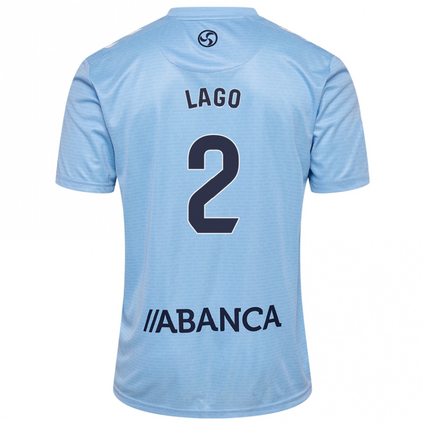 Kids Football Yoel Lago #2 Sky Blue Home Jersey 2024/25 T-Shirt Australia