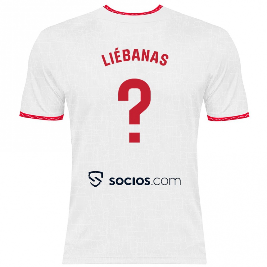 Kids Football José Manuel Liébanas #0 White Red Home Jersey 2024/25 T-Shirt Australia