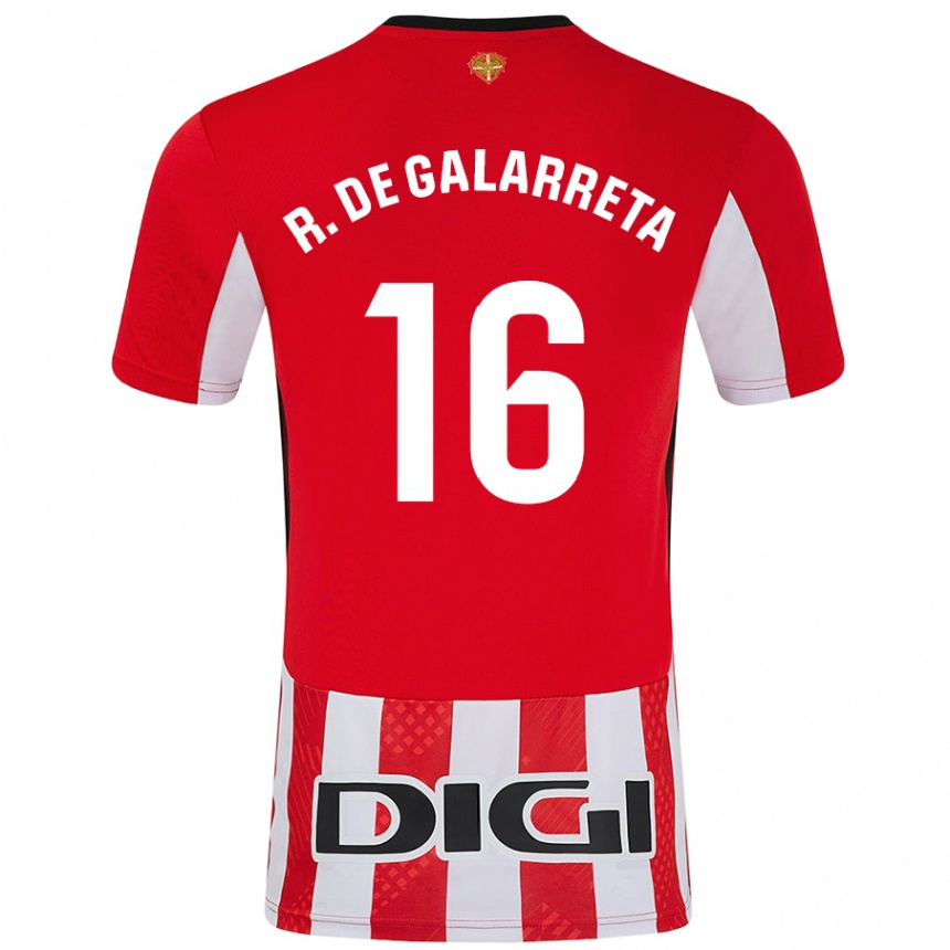 Kids Football Iñigo Ruiz De Galarreta #16 Red White Home Jersey 2024/25 T-Shirt Australia