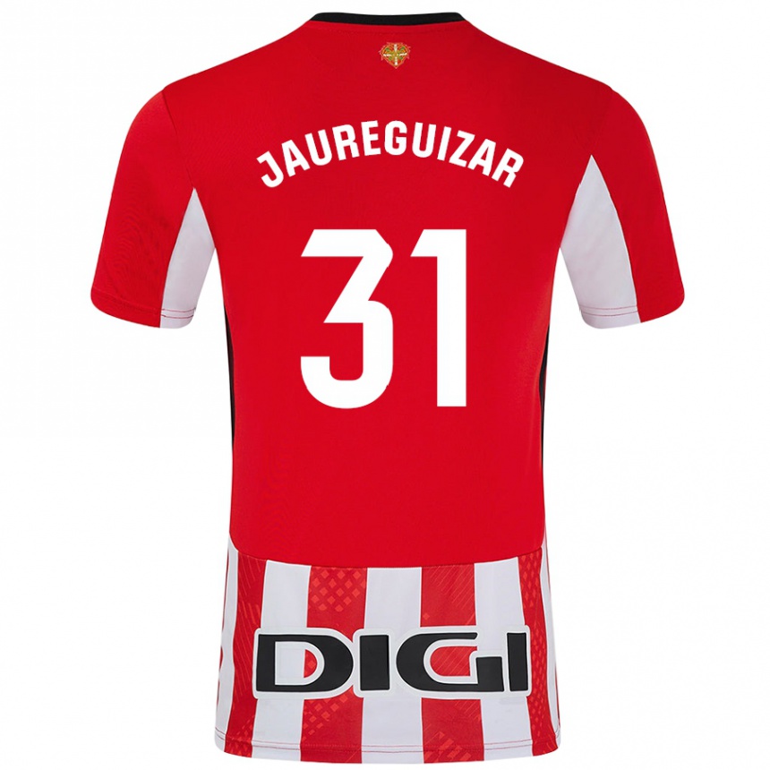 Kids Football Mikel Jauregizar #31 Red White Home Jersey 2024/25 T-Shirt Australia