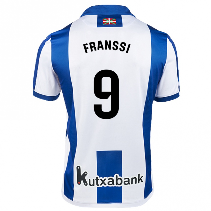 Kids Football Sanni Maija Franssi #9 White Blue Home Jersey 2024/25 T-Shirt Australia