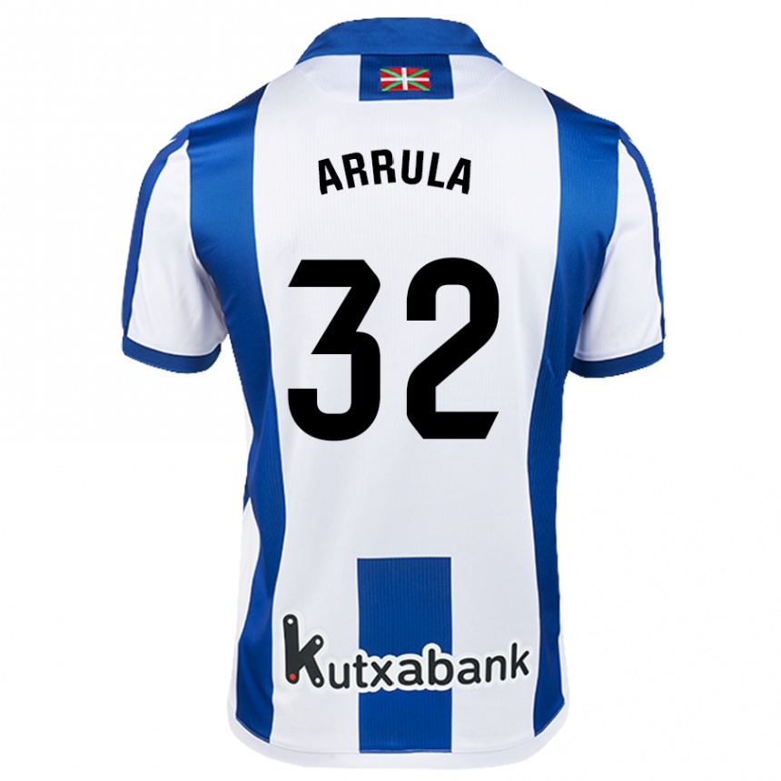 Kids Football Julia Arrula #32 White Blue Home Jersey 2024/25 T-Shirt Australia