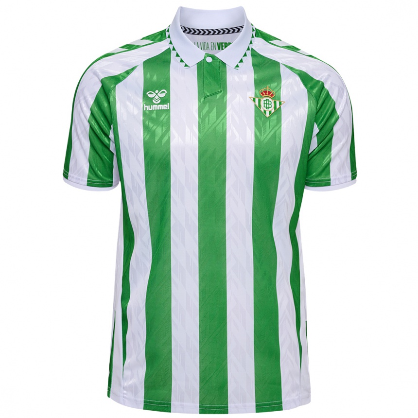 Kids Football Miguel Ángel Sanz #0 Green White Stripes Home Jersey 2024/25 T-Shirt Australia