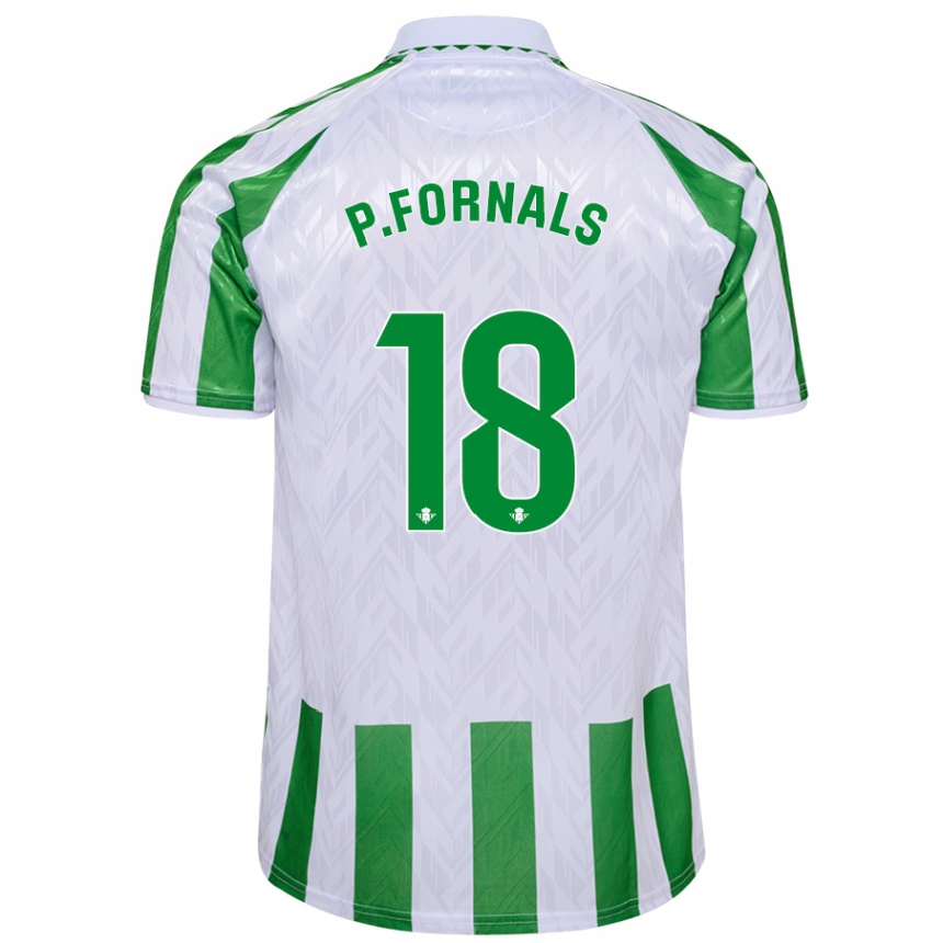 Kids Football Pablo Fornals #18 Green White Stripes Home Jersey 2024/25 T-Shirt Australia