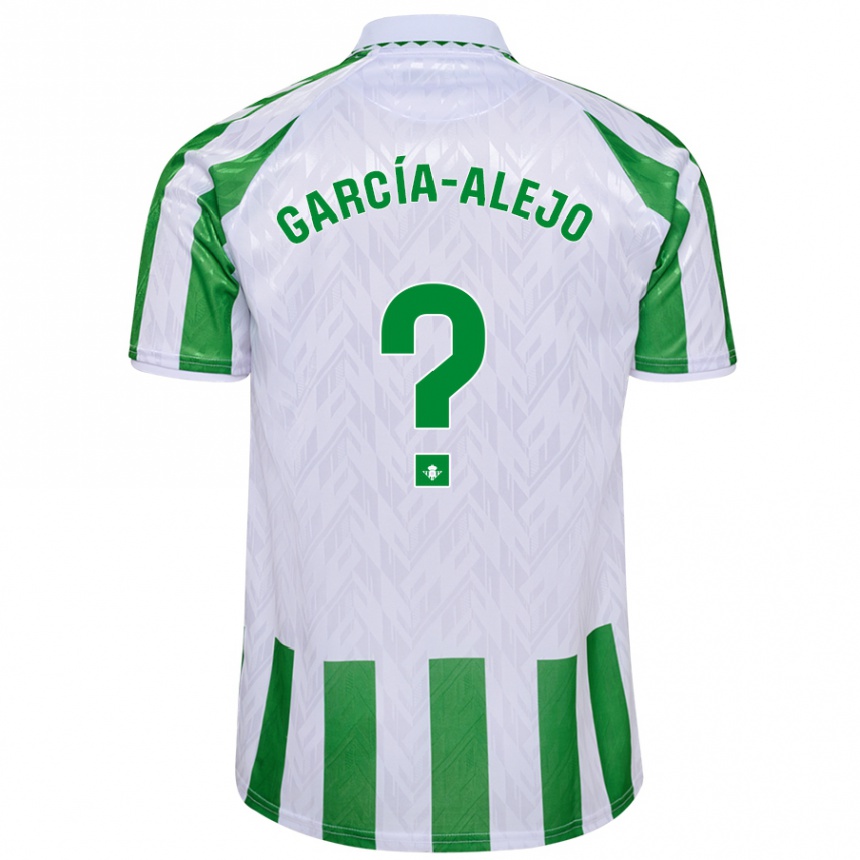 Kids Football Raúl García-Alejo #0 Green White Stripes Home Jersey 2024/25 T-Shirt Australia