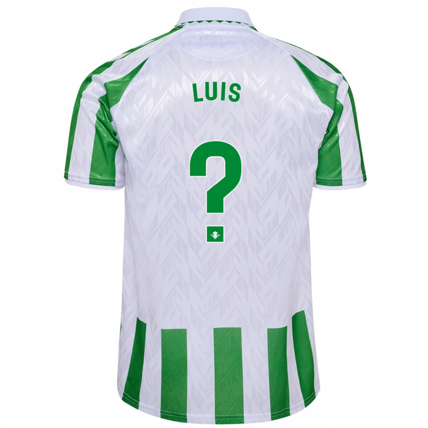 Kids Football Jorge Luis #0 Green White Stripes Home Jersey 2024/25 T-Shirt Australia