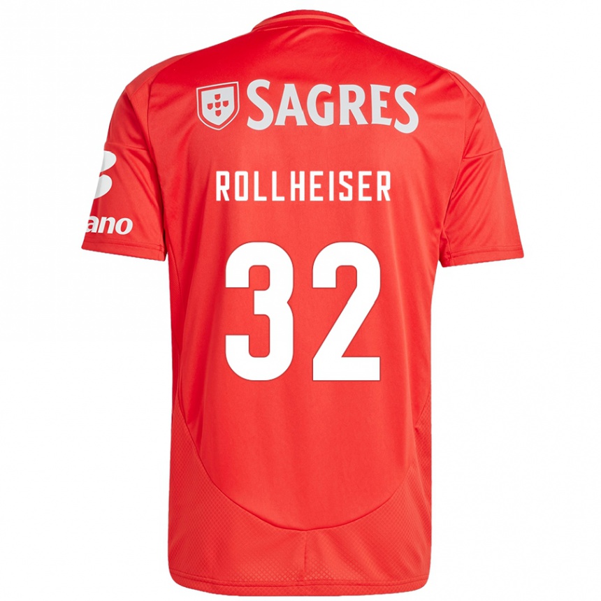 Kids Football Benjamín Rollheiser #32 Red White Home Jersey 2024/25 T-Shirt Australia