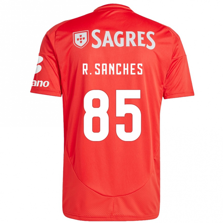 Kids Football Renato Sanches #85 Red White Home Jersey 2024/25 T-Shirt Australia