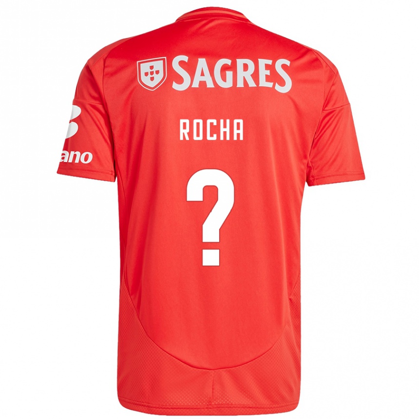 Kids Football Diogo Rocha #0 Red White Home Jersey 2024/25 T-Shirt Australia