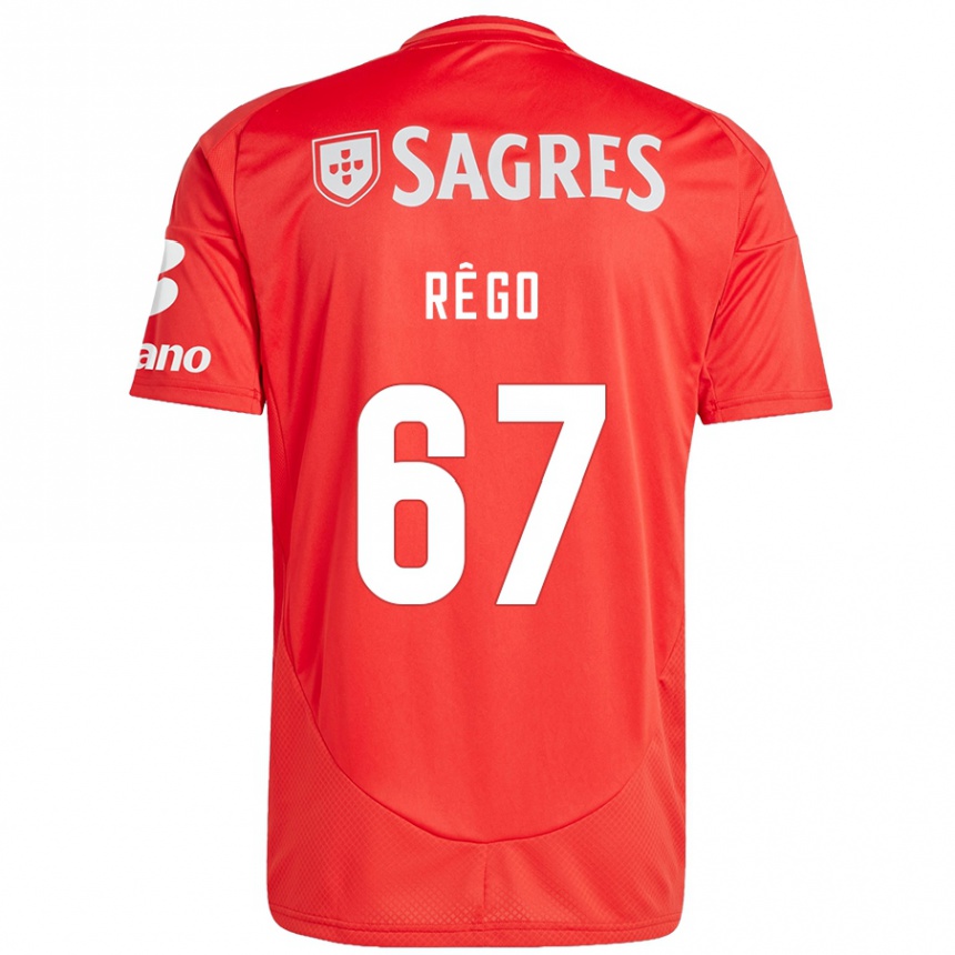 Kids Football Rodrigo Rêgo #67 Red White Home Jersey 2024/25 T-Shirt Australia