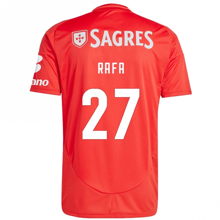 Kids Football Rafa #27 Red White Home Jersey 2024/25 T-Shirt Australia