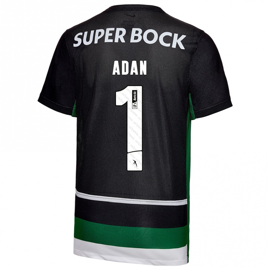 Kids Football Antonio Adán #1 Black White Green Home Jersey 2024/25 T-Shirt Australia