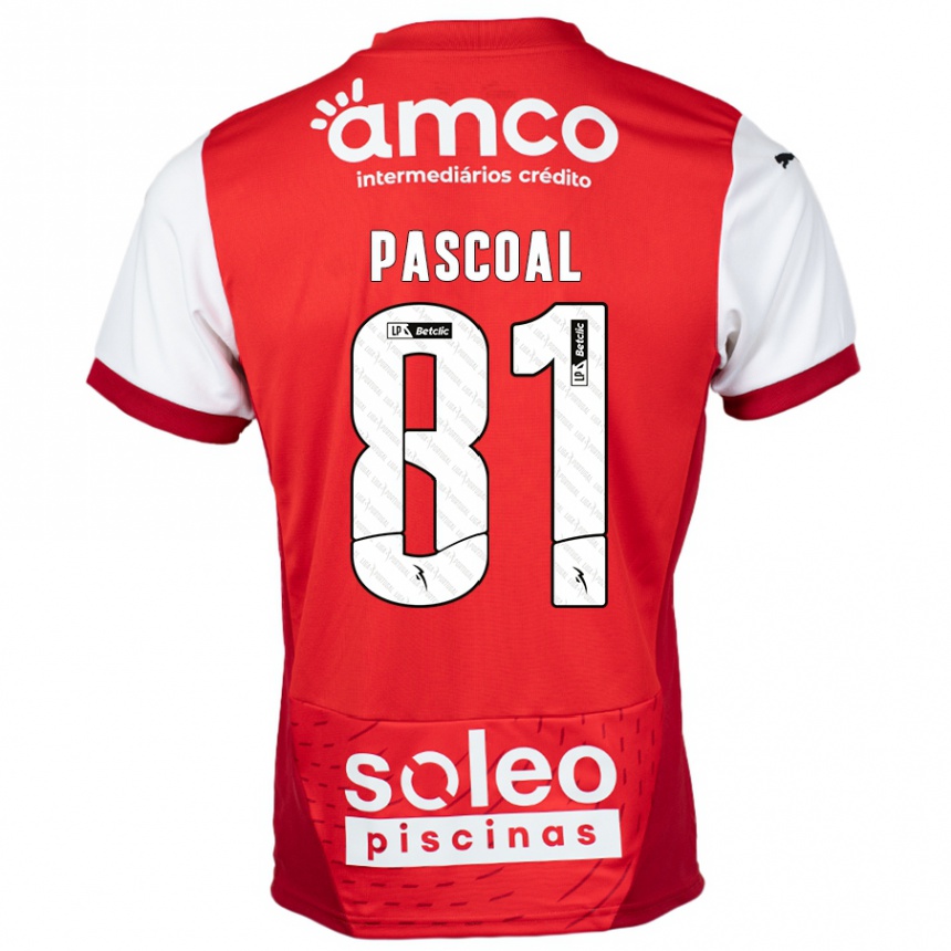 Kids Football Fodé Pascoal #81 Red White Home Jersey 2024/25 T-Shirt Australia