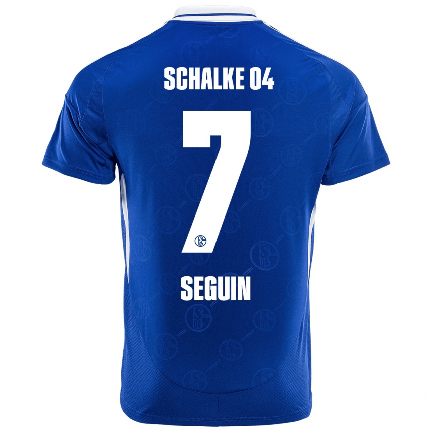 Kids Football Paul Seguin #7 Royal Blue Home Jersey 2024/25 T-Shirt Australia