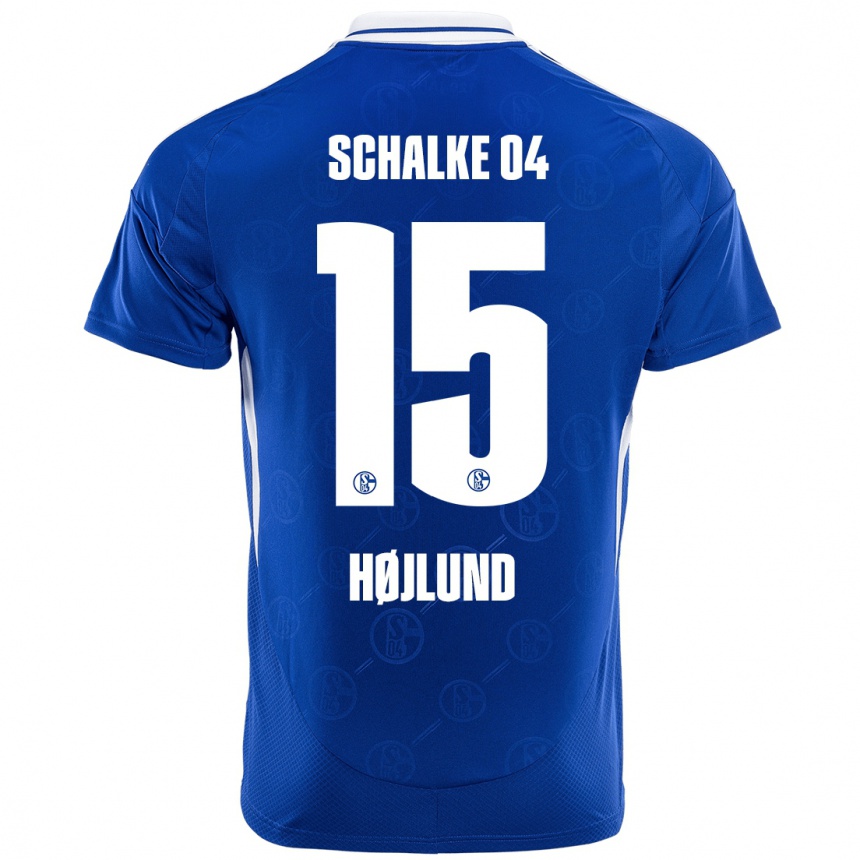 Kids Football Emil Højlund #15 Royal Blue Home Jersey 2024/25 T-Shirt Australia