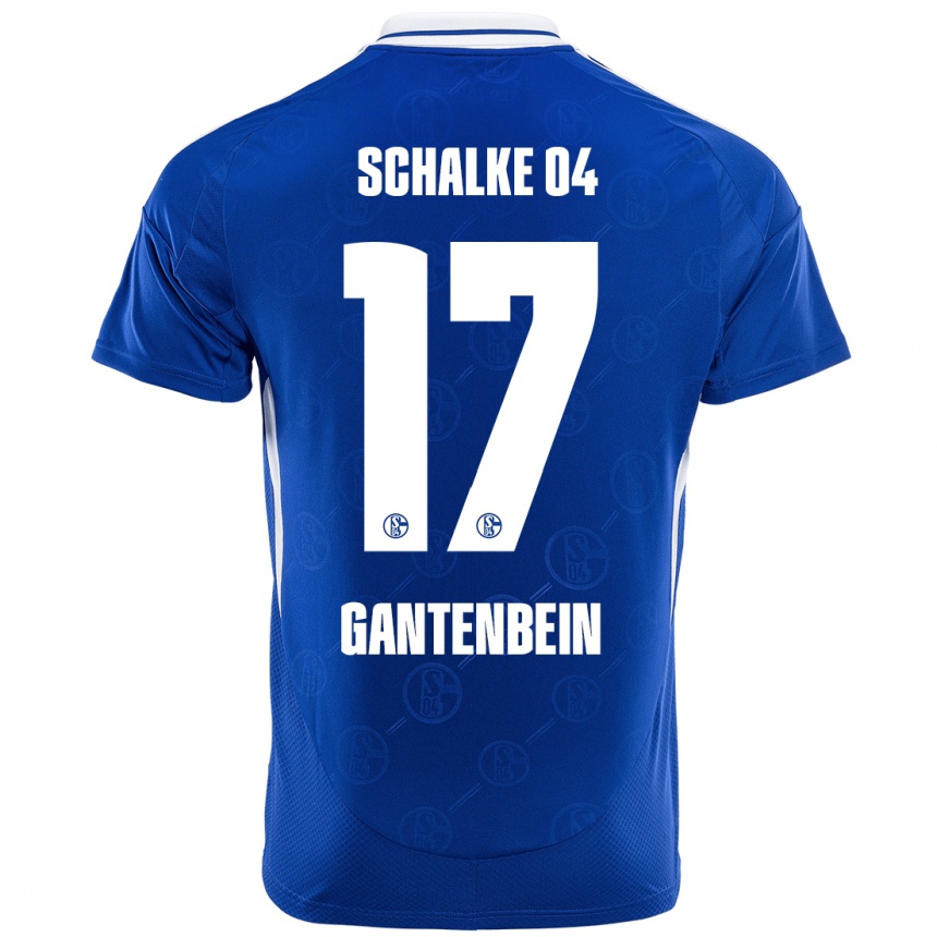 Kids Football Adrian Gantenbein #17 Royal Blue Home Jersey 2024/25 T-Shirt Australia