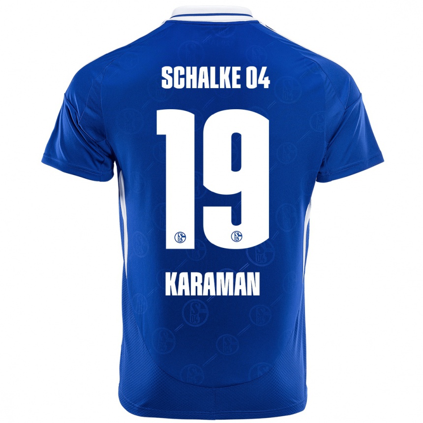 Kids Football Kenan Karaman #19 Royal Blue Home Jersey 2024/25 T-Shirt Australia