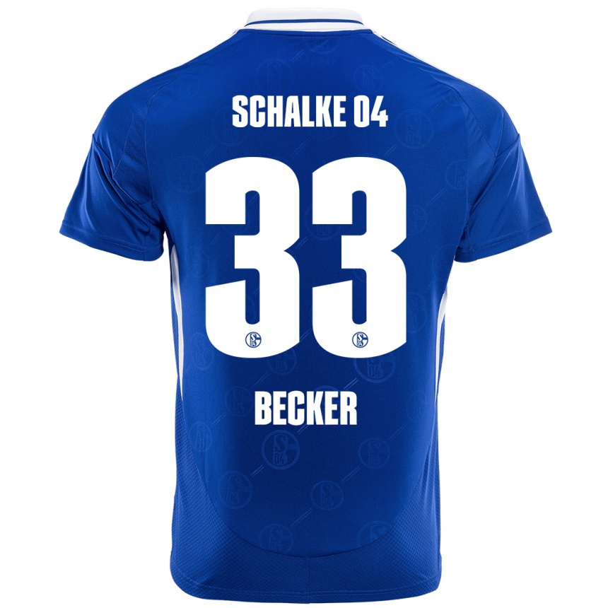 Kids Football Vitalie Becker #33 Royal Blue Home Jersey 2024/25 T-Shirt Australia