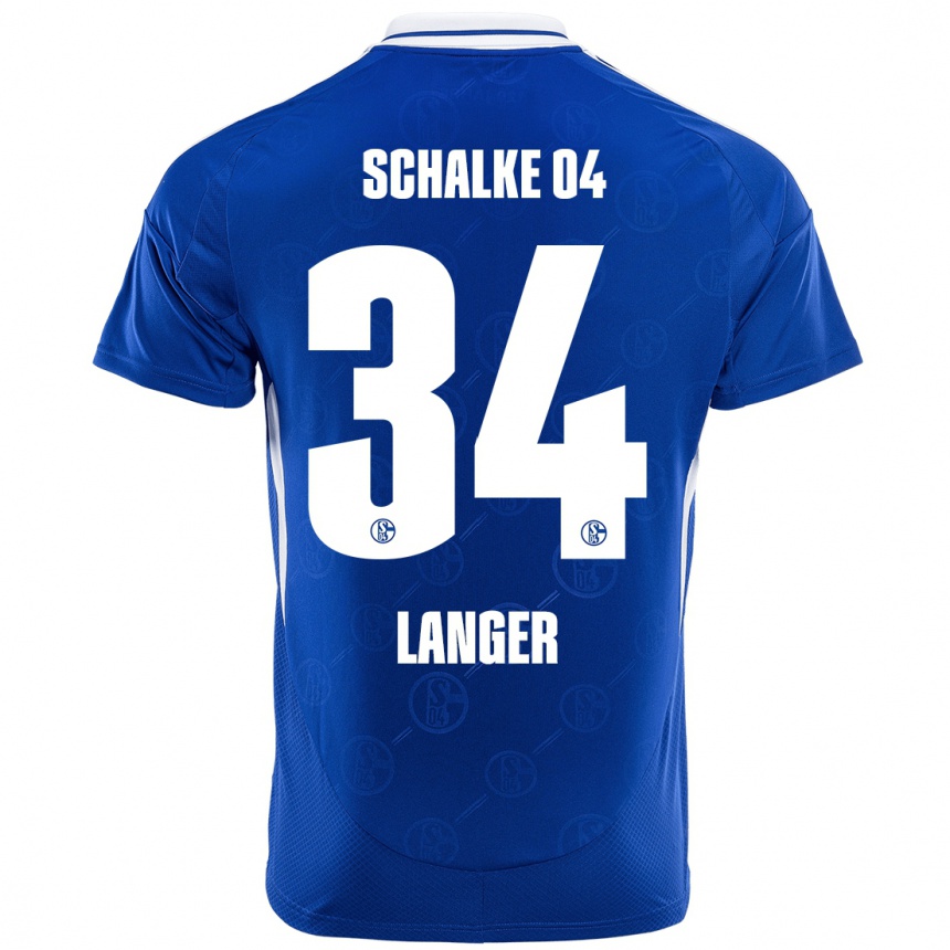 Kids Football Michael Langer #34 Royal Blue Home Jersey 2024/25 T-Shirt Australia