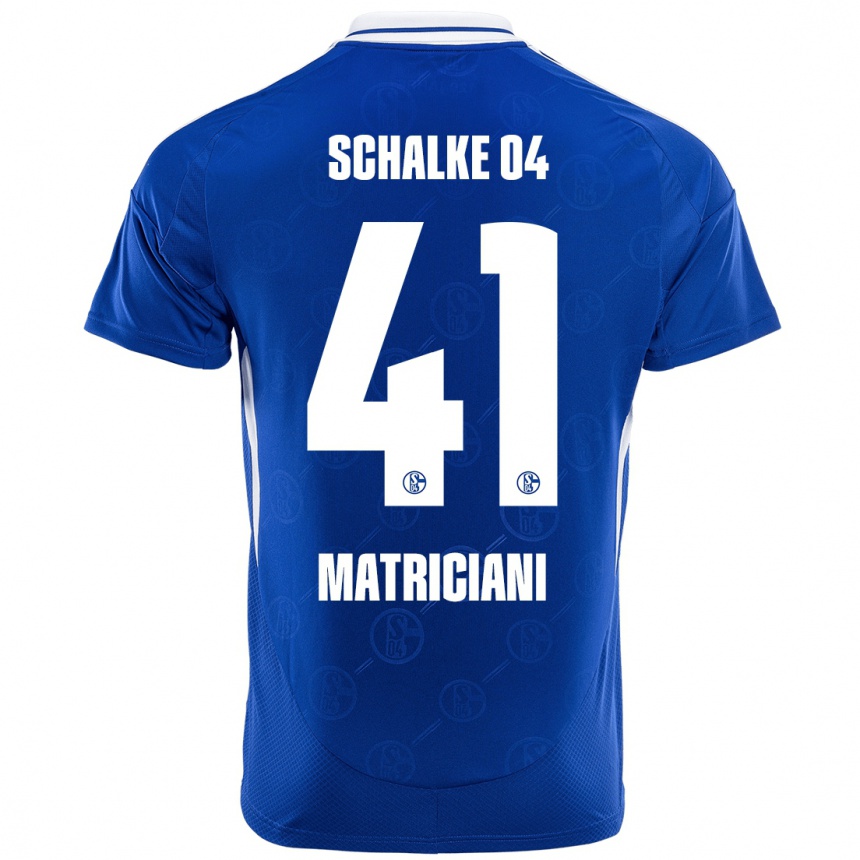 Kids Football Henning Matriciani #41 Royal Blue Home Jersey 2024/25 T-Shirt Australia