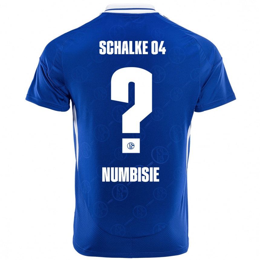 Kids Football Bruno Numbisie #0 Royal Blue Home Jersey 2024/25 T-Shirt Australia