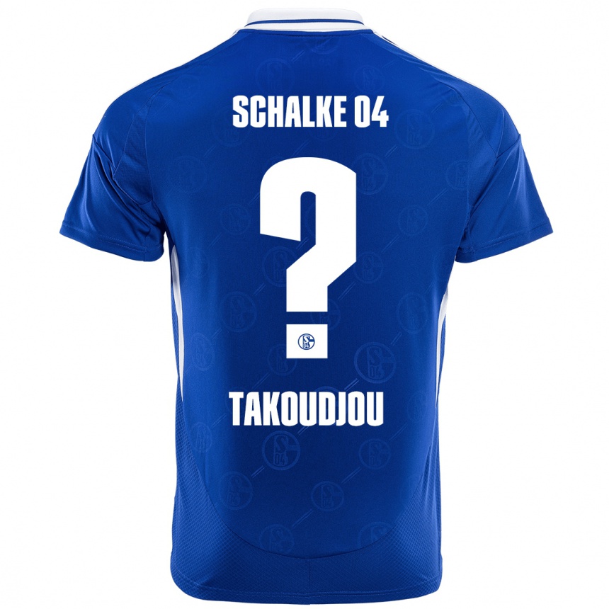 Kids Football Alan Takoudjou #0 Royal Blue Home Jersey 2024/25 T-Shirt Australia