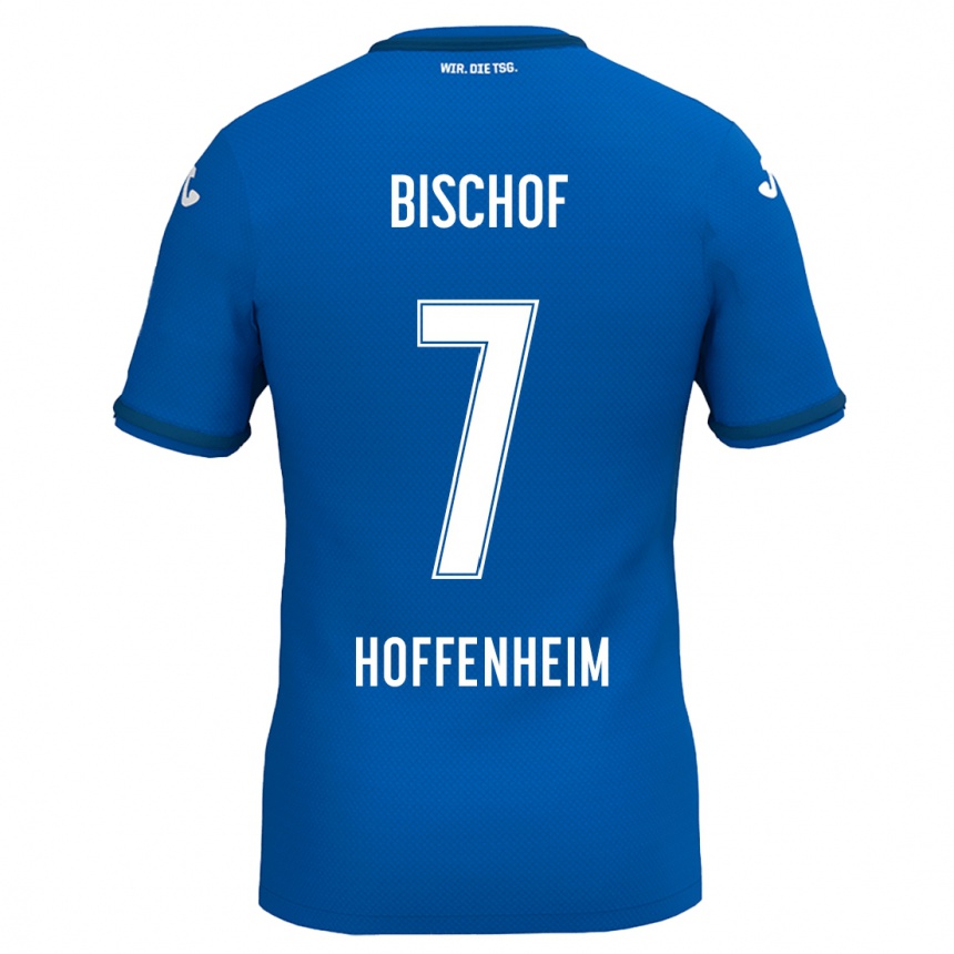 Kids Football Tom Bischof #7 Royal Blue Home Jersey 2024/25 T-Shirt Australia