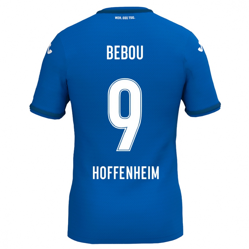 Kids Football Ihlas Bebou #9 Royal Blue Home Jersey 2024/25 T-Shirt Australia