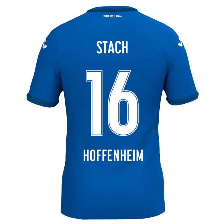 Kids Football Anton Stach #16 Royal Blue Home Jersey 2024/25 T-Shirt Australia