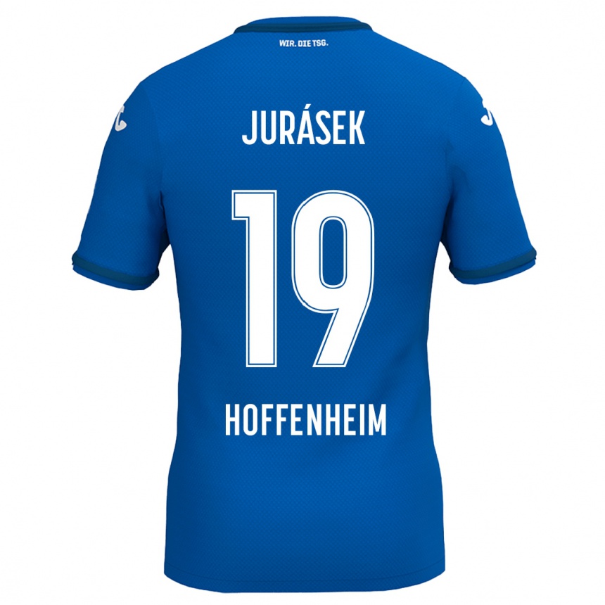 Kids Football David Jurásek #19 Royal Blue Home Jersey 2024/25 T-Shirt Australia