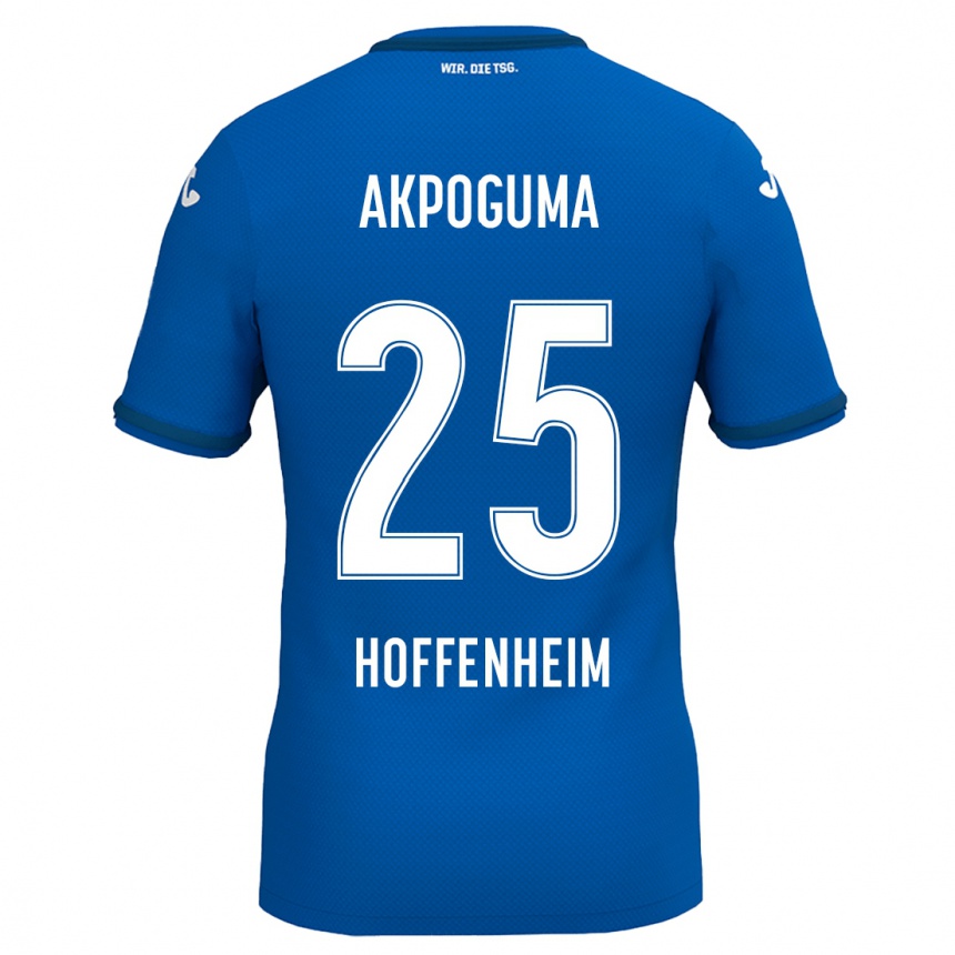 Kids Football Kevin Akpoguma #25 Royal Blue Home Jersey 2024/25 T-Shirt Australia