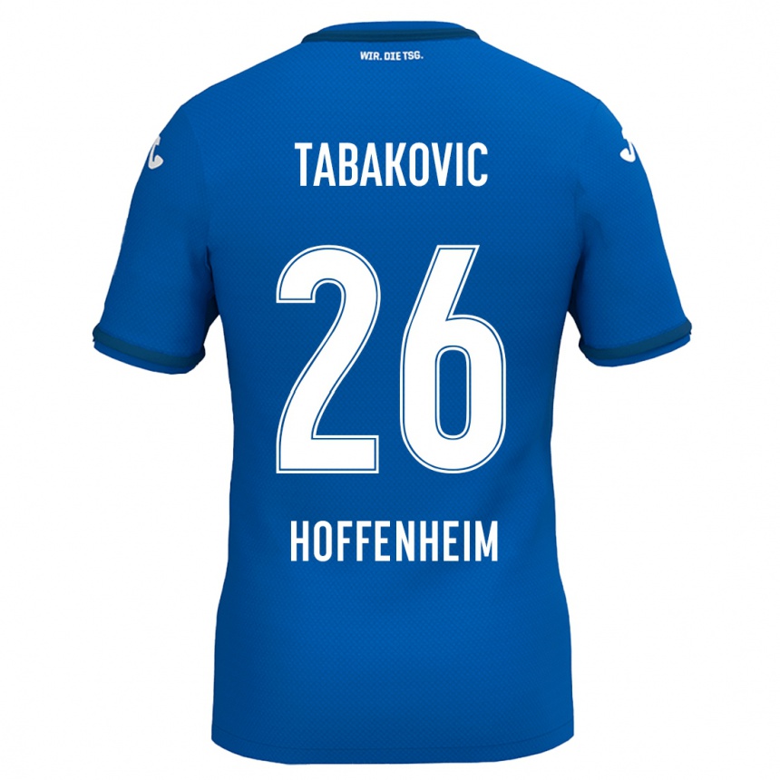 Kids Football Haris Tabakovic #26 Royal Blue Home Jersey 2024/25 T-Shirt Australia