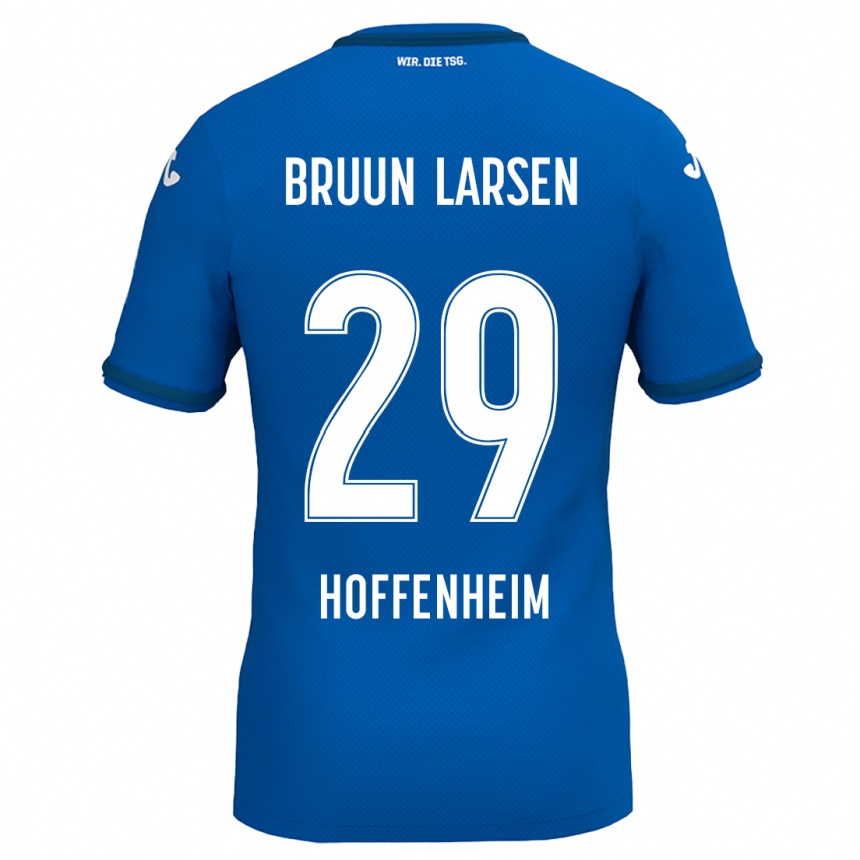 Kids Football Jacob Bruun Larsen #29 Royal Blue Home Jersey 2024/25 T-Shirt Australia