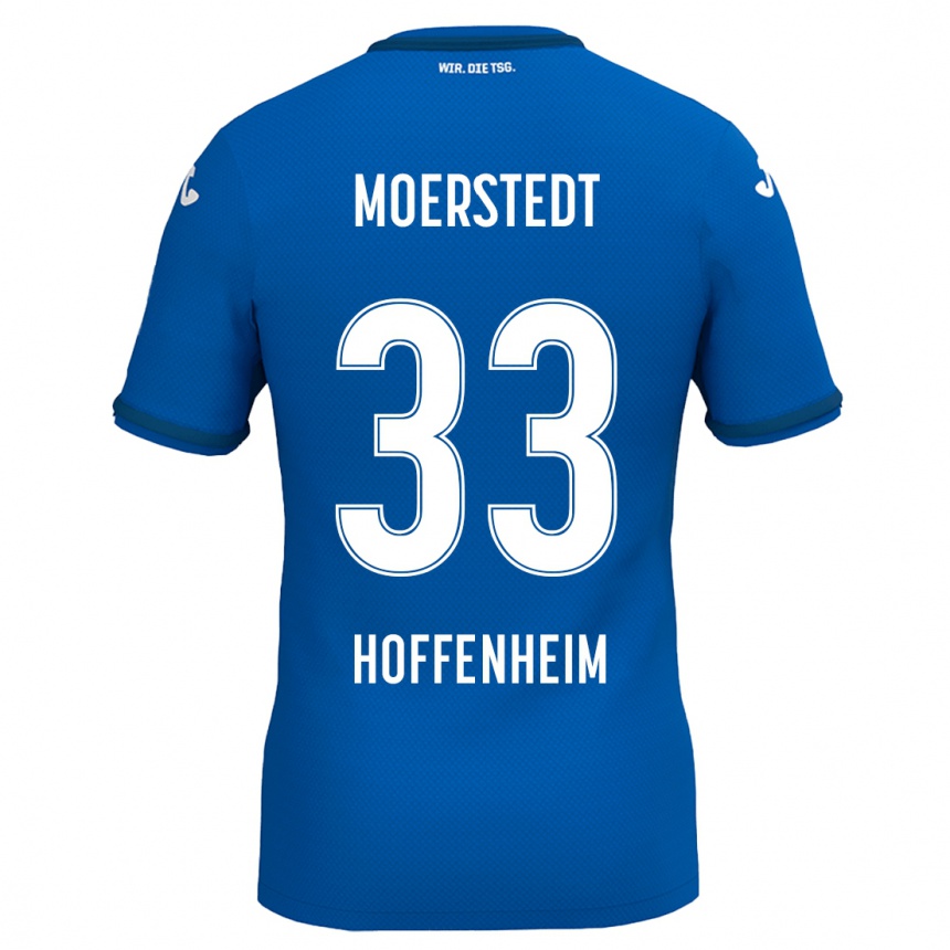 Kids Football Max Moerstedt #33 Royal Blue Home Jersey 2024/25 T-Shirt Australia