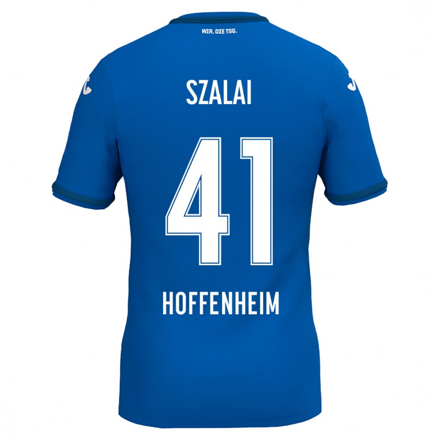 Kids Football Attila Szalai #41 Royal Blue Home Jersey 2024/25 T-Shirt Australia