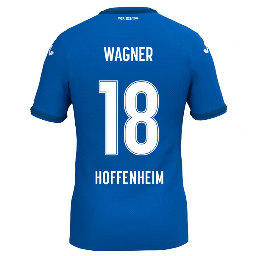 Kids Football Ricardo Wagner #18 Royal Blue Home Jersey 2024/25 T-Shirt Australia