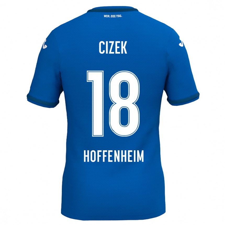 Kids Football Krystof Cizek #18 Royal Blue Home Jersey 2024/25 T-Shirt Australia