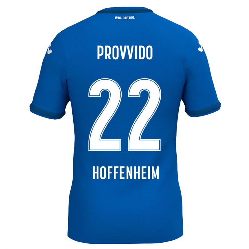 Kids Football Luca Provvido #22 Royal Blue Home Jersey 2024/25 T-Shirt Australia