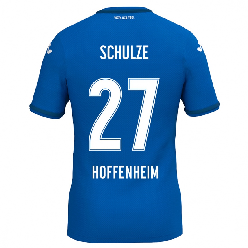 Kids Football Louis Schulze #27 Royal Blue Home Jersey 2024/25 T-Shirt Australia