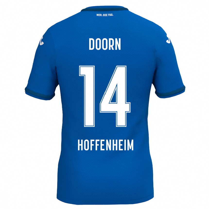 Kids Football Lisa Doorn #14 Royal Blue Home Jersey 2024/25 T-Shirt Australia