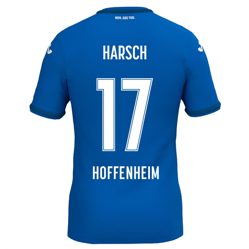 Kids Football Franziska Harsch #17 Royal Blue Home Jersey 2024/25 T-Shirt Australia