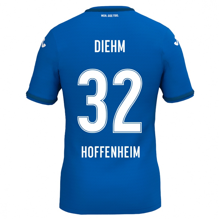 Kids Football Vanessa Diehm #32 Royal Blue Home Jersey 2024/25 T-Shirt Australia