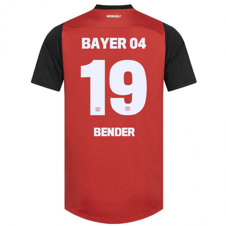 Kids Football Loreen Bender #19 Red Black Home Jersey 2024/25 T-Shirt Australia