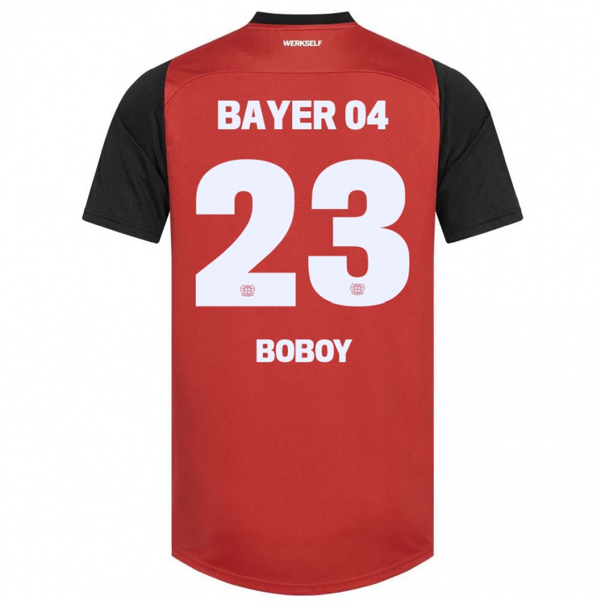 Kids Football Delice Boboy #23 Red Black Home Jersey 2024/25 T-Shirt Australia