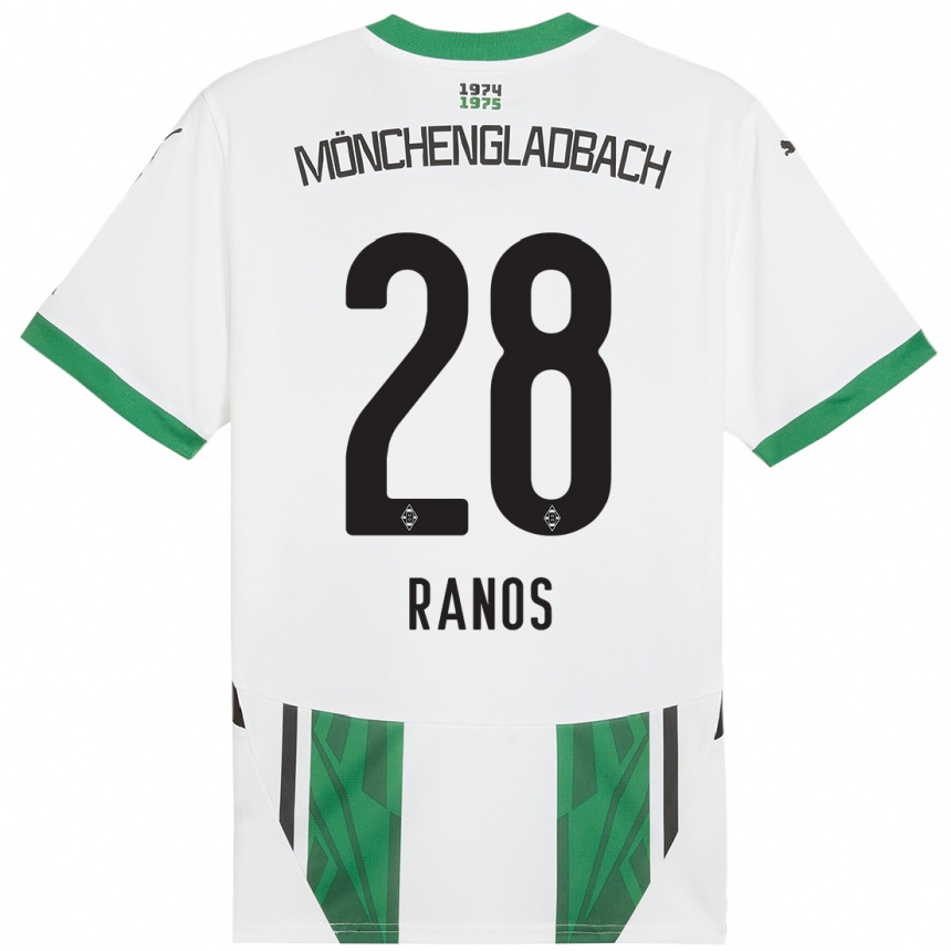 Kids Football Grant-Leon Ranos #28 White Green Home Jersey 2024/25 T-Shirt Australia