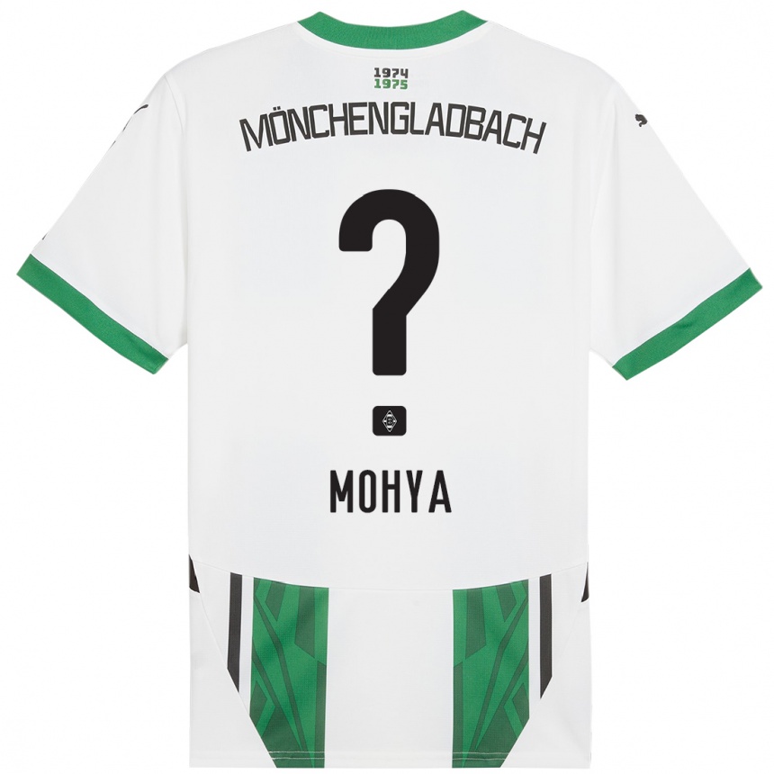 Kids Football Wael Mohya #0 White Green Home Jersey 2024/25 T-Shirt Australia