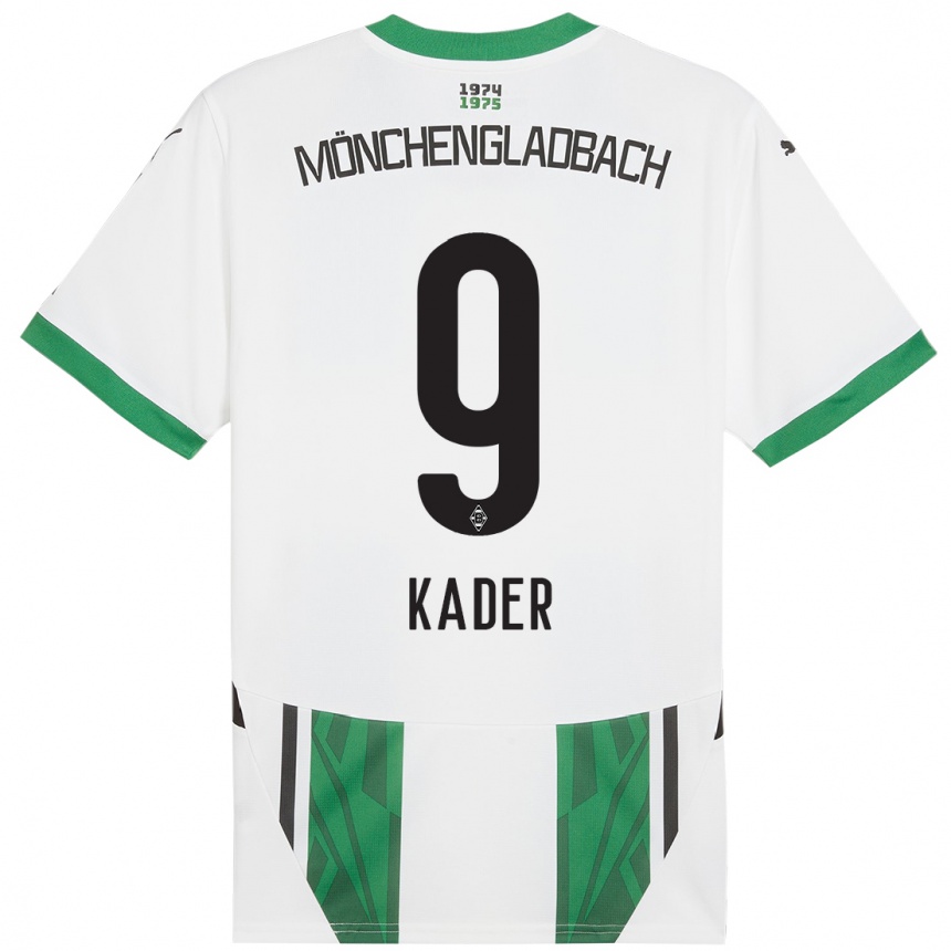 Kids Football Cagatay Kader #9 White Green Home Jersey 2024/25 T-Shirt Australia