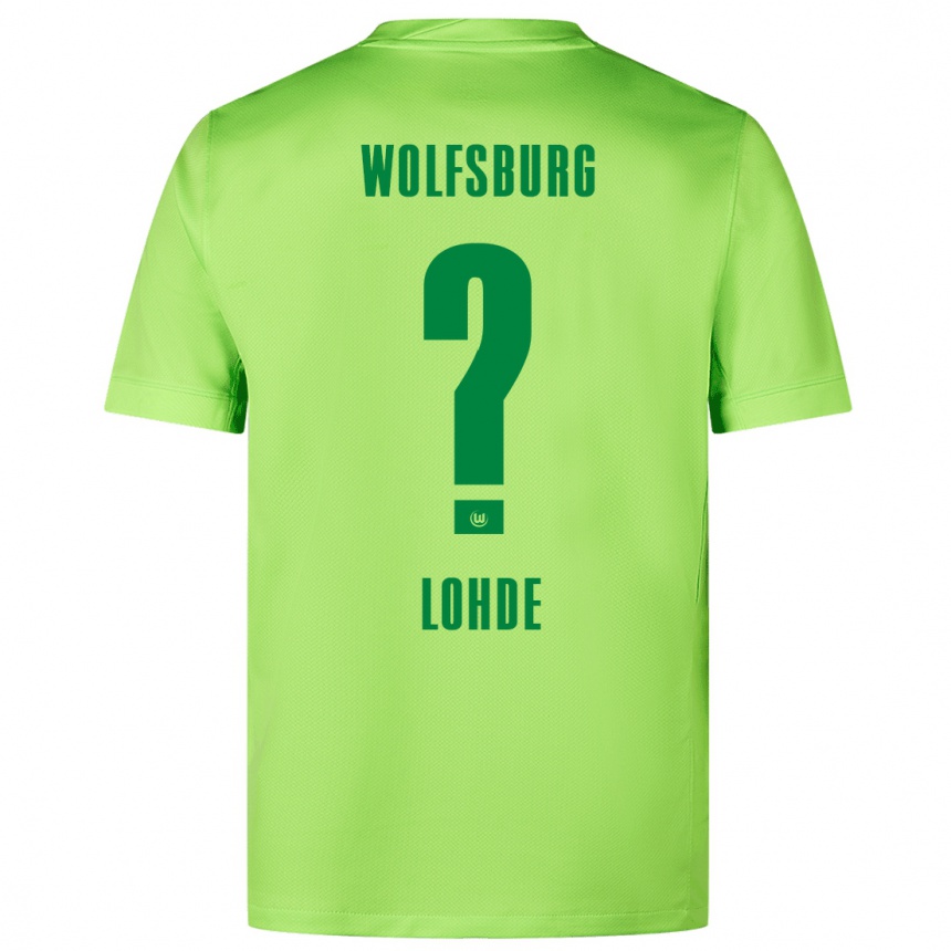 Kids Football Sven Lohde #0 Fluorescent Green Home Jersey 2024/25 T-Shirt Australia