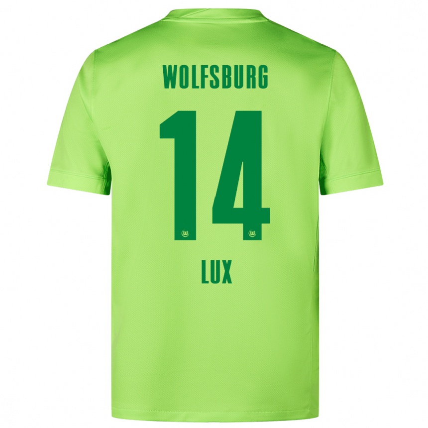 Kids Football Finn-Marco Lux #14 Fluorescent Green Home Jersey 2024/25 T-Shirt Australia