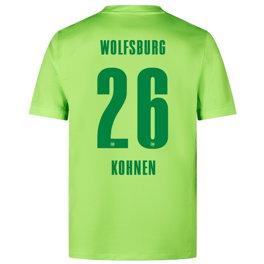 Kids Football Ben Kohnen #26 Fluorescent Green Home Jersey 2024/25 T-Shirt Australia